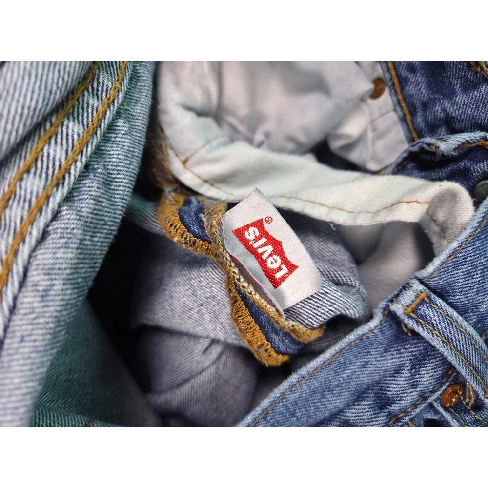 Levi's 501 Original Fit Jeans Mens 31x30 Blue Medium Wash Straight Leg Denim